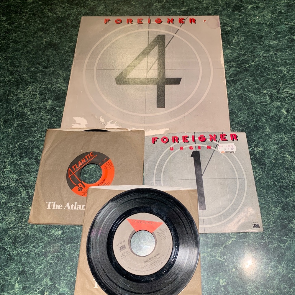 Lot of 4 FOREIGNER Albums vinyl record